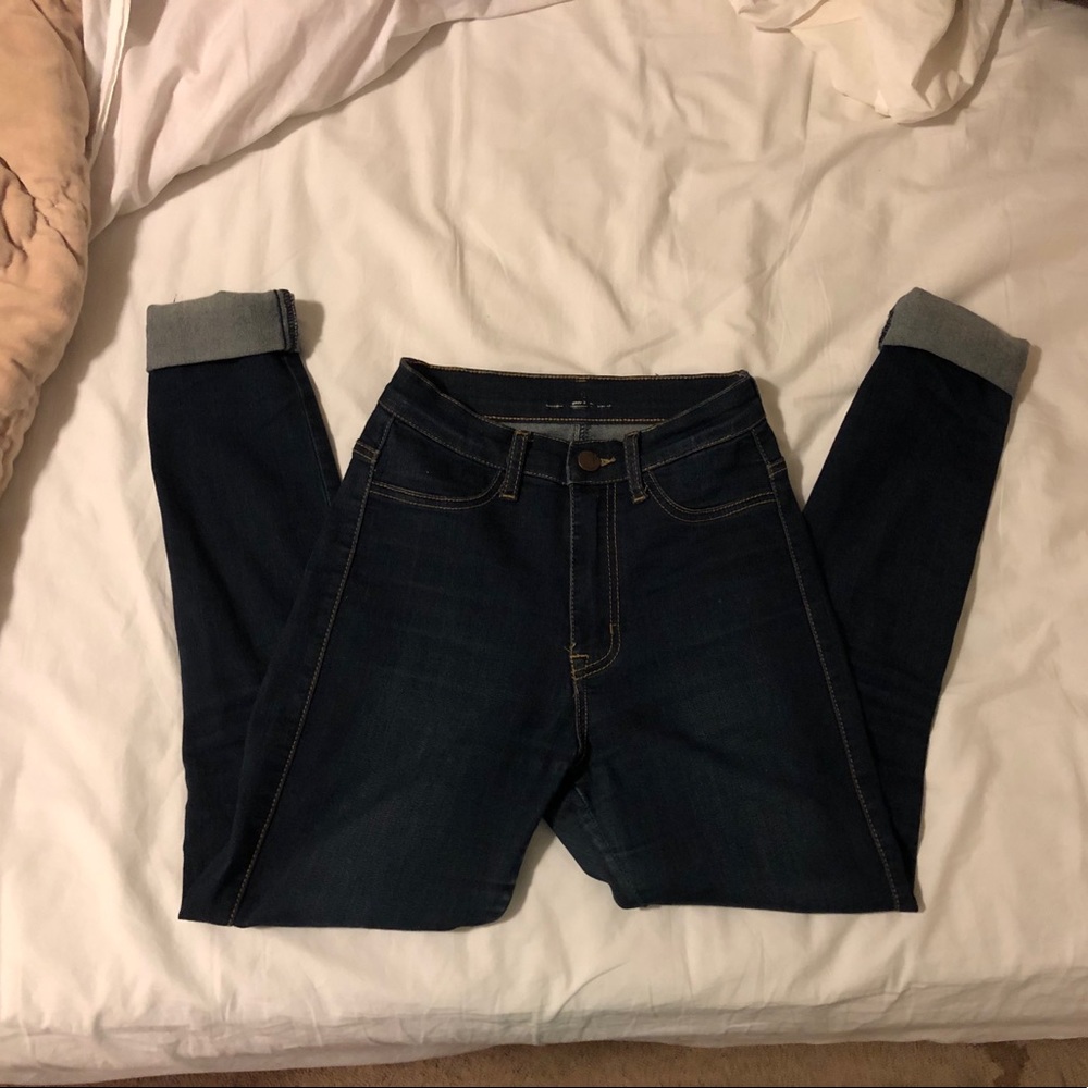 Fashion Nova Dark Wash Skinny Jeans
